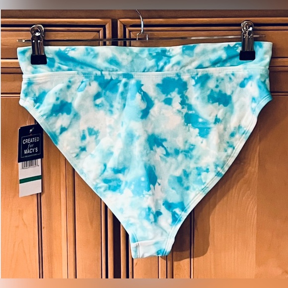 NWT California Waves High Waisted Tie Dye Bikini Bottom - Picture 6 of 9
